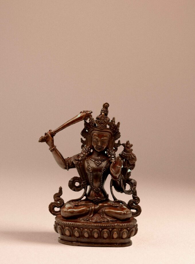 Estatua de cobre Manjushri