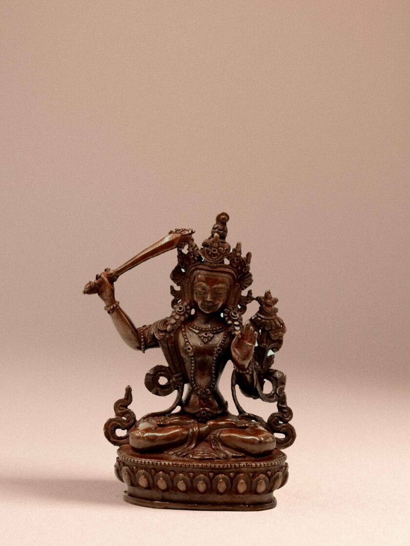 Estatua de cobre Manjushri