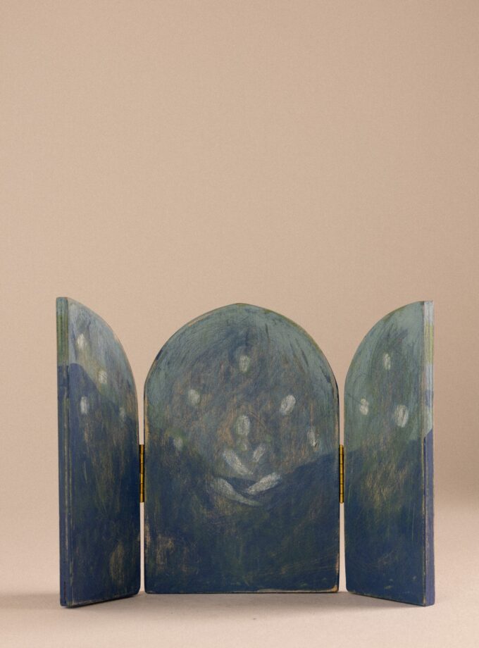 Altar portàtil de fusta