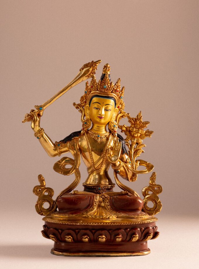 Estatua de Manjushri grande