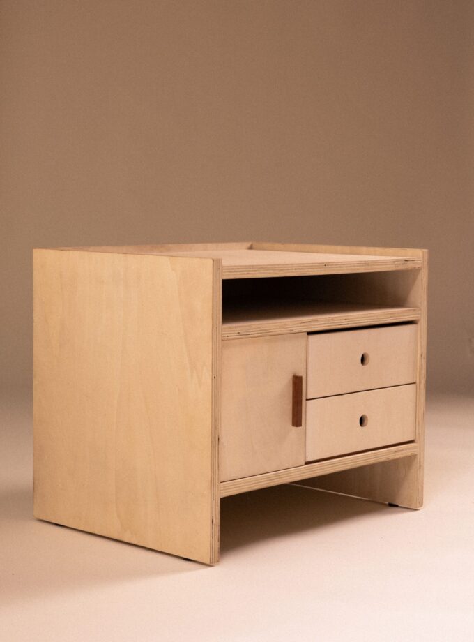 Mesa de práctica de madera de chopo