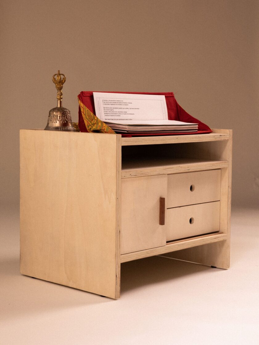 Mesa de práctica de madera de chopo