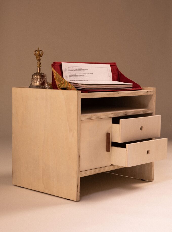 Mesa de práctica de madera de chopo