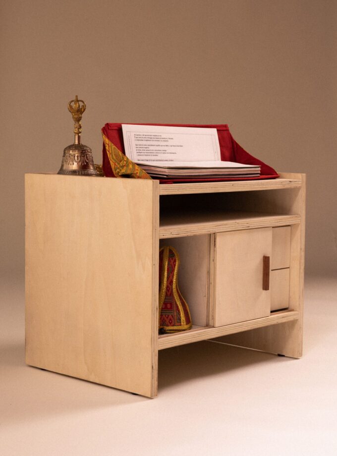 Mesa de práctica de madera de chopo