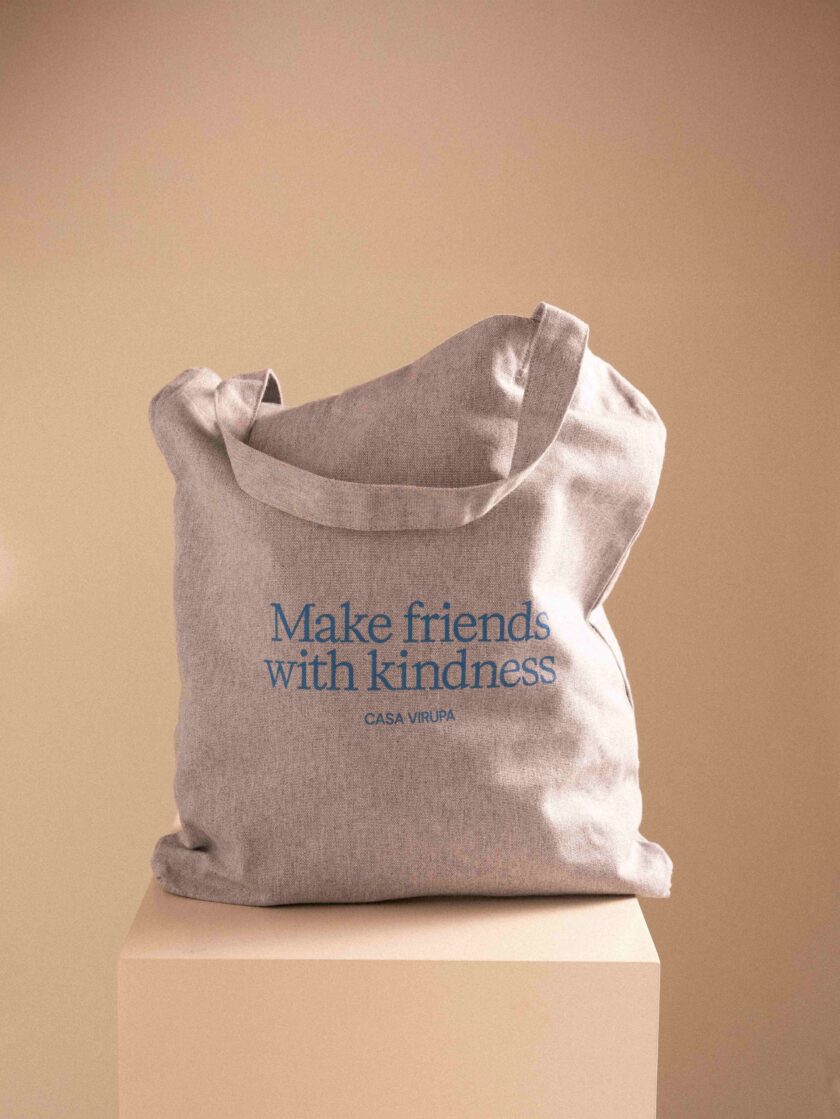 Tote bag color gris